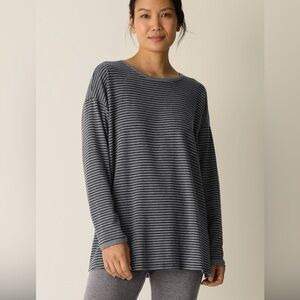 Eileen fisher king boxy top striped tunic XL like new